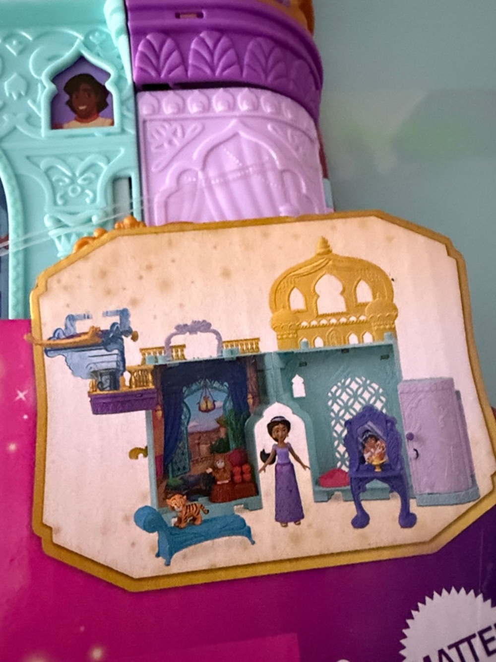 Disney Princess Jasmine Palace Playset - Teal / Purple / Gold - Picture 5 of 6
